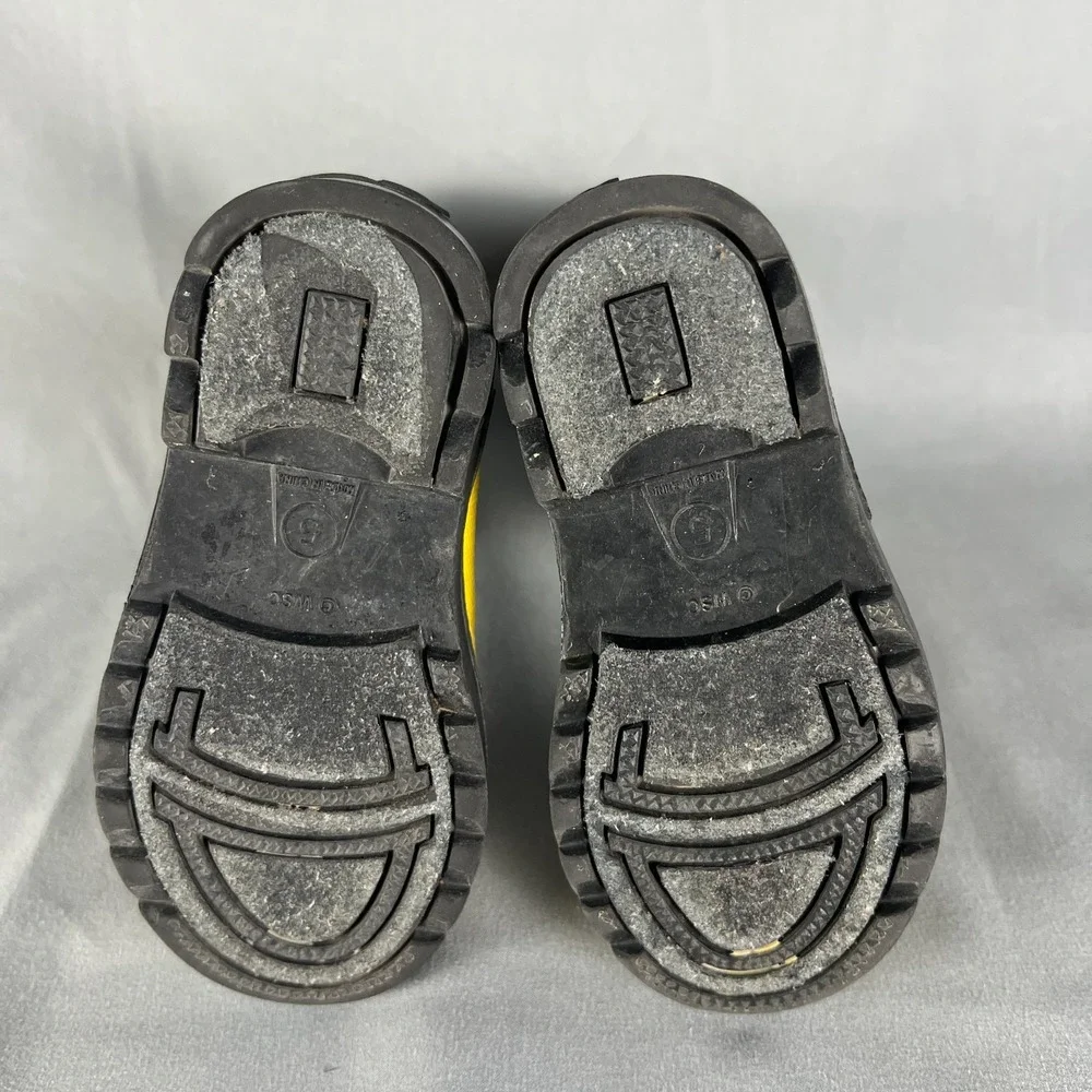 Western Chief F.D.U.S.A. 282 Firechief Kids 5 Black Pull On Waterproof Rain Boot